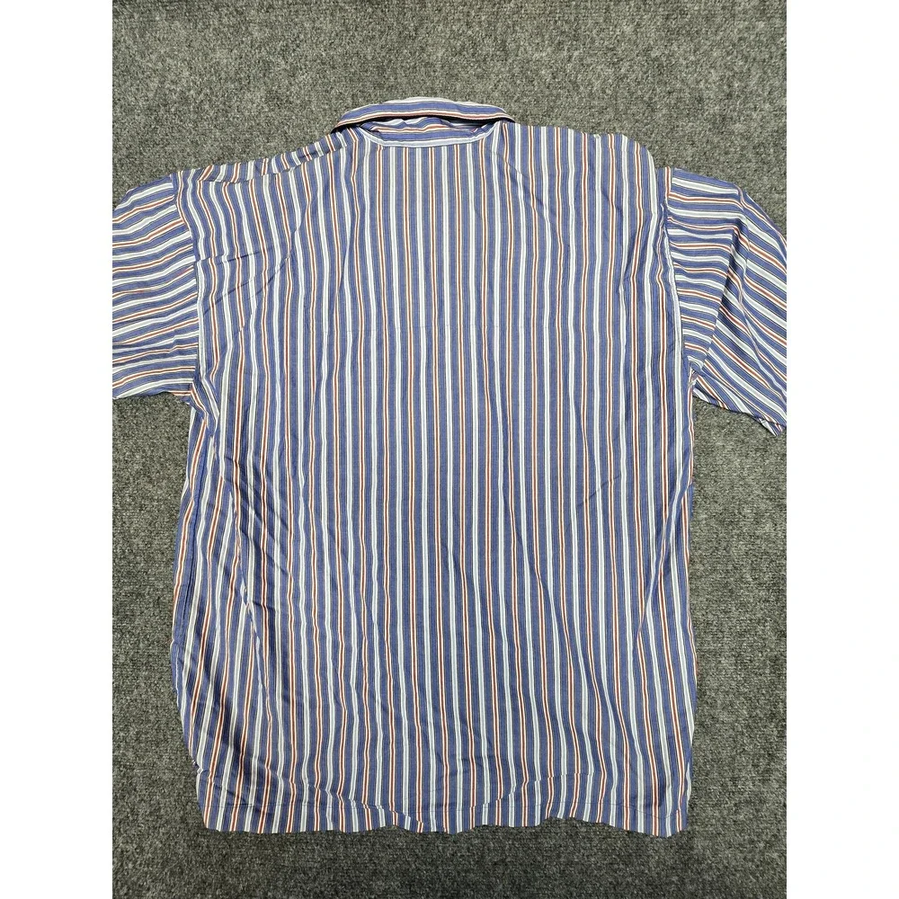 Polo Ralph Lauren Sleepwear Shirt Mens XL Vertical Stripes Large Buttons Cotton